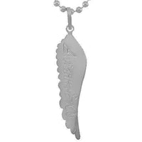 Thumbnail for 14K Solid White Gold Mens Diamond Wing Pendant 5.00 Ctw