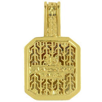 Thumbnail for 14K Solid Yellow Gold Diamond Citrine Pendant