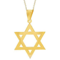 Thumbnail for 14K Solid Yellow Gold Mens Diamond Star of David Pendant 7.00 Ctw