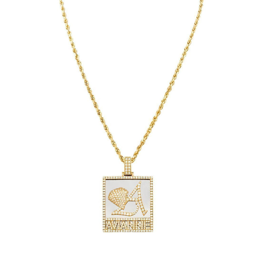 14k Two Tone Gold Avianne Pendant 1.78 Ctw
