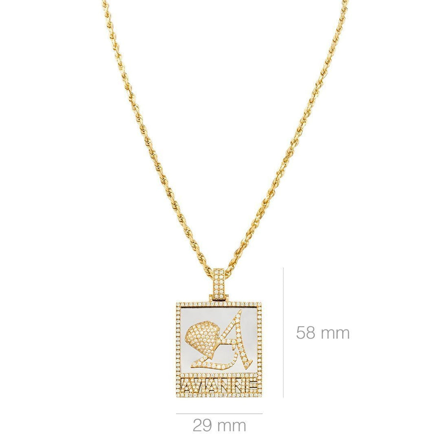 14k Two Tone Gold Avianne Pendant 1.78 Ctw