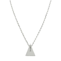 Thumbnail for 14k White Gold Diamond Pyramid Pendant 5.28 Ctw