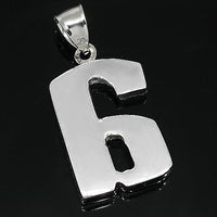 Thumbnail for White 14K White Solid Gold Diamond Initial Letter Pendant 1.50 Ctw