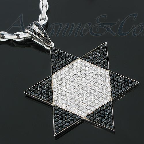 black star of david pendant