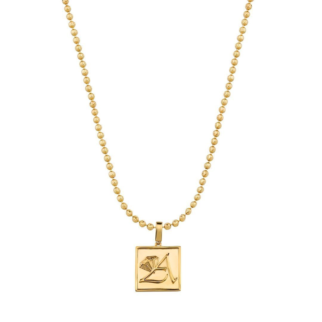 White, Yellow 14k Yellow Gold Avianne Pendant