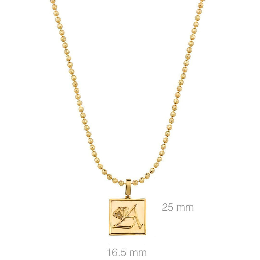 White, Yellow 14k Yellow Gold Avianne Pendant
