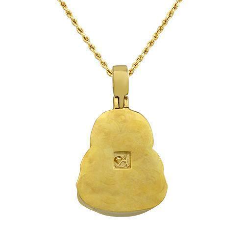 14k Yellow Gold Buddha Pendant