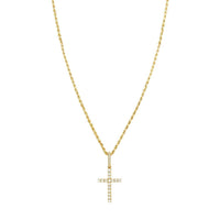 Thumbnail for Yellow 14k Yellow Gold Diamond Cross 1.30 Ctw