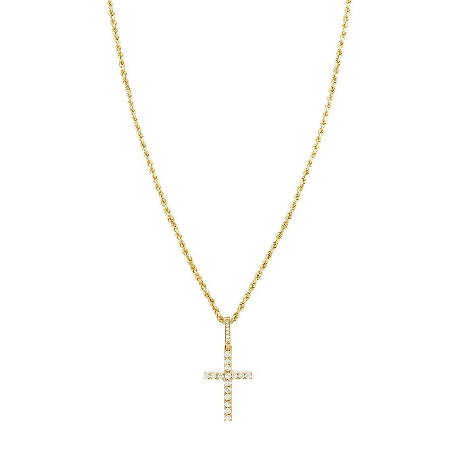 Yellow 14k Yellow Gold Diamond Cross 1.30 Ctw