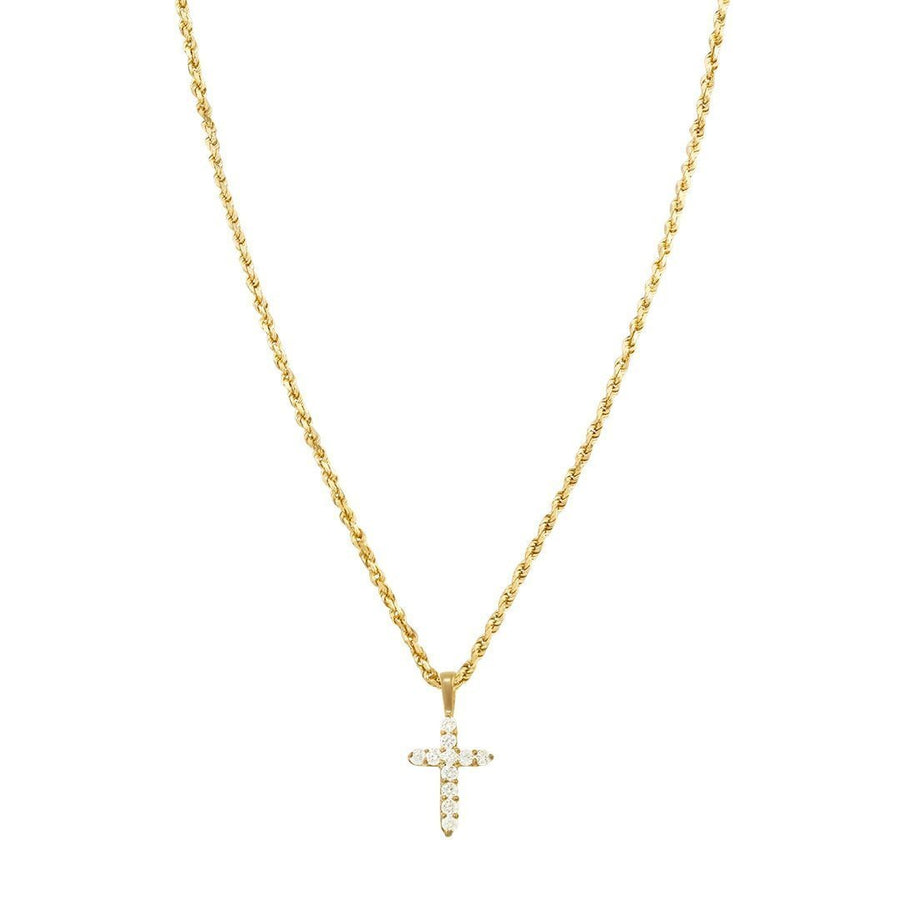 Yellow 14k Yellow Gold Diamond Cross Pendant 0.61 Ctw