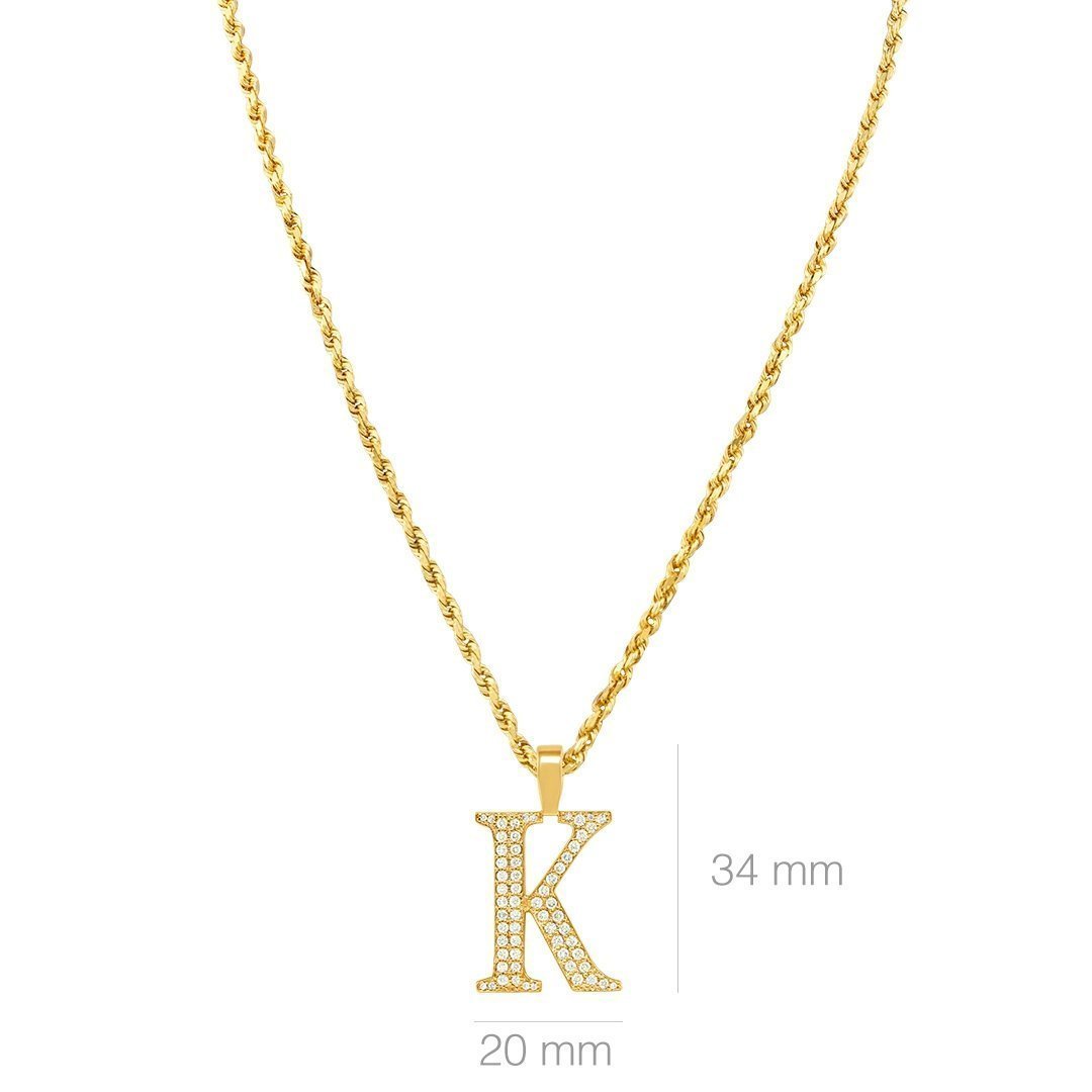 Gold Tone Letter K Keychain For Women - Resin Alphabet Initial Pendant Keyring For Purse, Handbags, Gifts