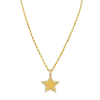 Thumbnail for 14k Yellow Gold Diamond Star Pendant 3.50 Ctw