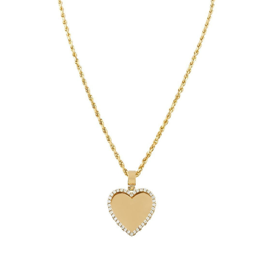 14k Yellow Gold Heart Pendant 1.59 Ctw