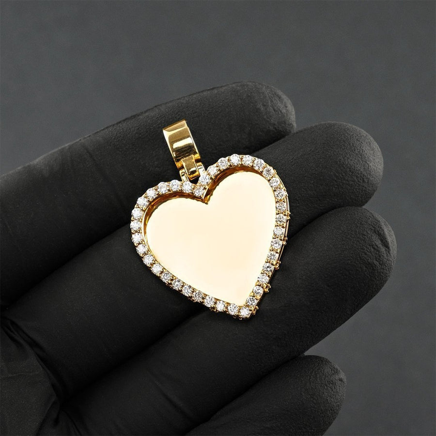14k Yellow Gold Heart Pendant 1.59 Ctw