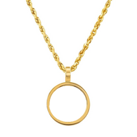 Thumbnail for 14K Yellow Gold Memory Frame Pendant