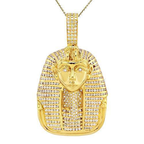 14K Yellow Gold Pharaoh Pendant 13ct