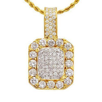 Thumbnail for 14k Yellow Gold Royal Collection Diamond Pendant Pave 3 ctw