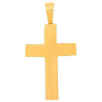 Thumbnail for 14K Yellow Solid Gold Mens Diamond Crucified Jesus Cross Pendant Plated in Blue Enamel 1.00 Ctw