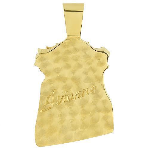 14K Yellow Solid Gold Mens Diamond Jesus Pendant 3.25 Ctw