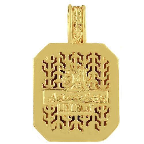 14K Yellow Solid Gold Mens Diamond Red Ruby Pendant 25.09 Ctw Avianne Jewelers