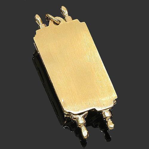 Yellow 14K Yellow Solid Gold Torah Pendant