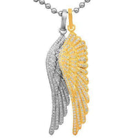 Thumbnail for 18K Solid Two Tone Gold Diamond Custom Wings for John Henson 10.00 Ctw