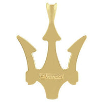 Thumbnail for Yellow 18K Solid Yellow Gold Anchor Pendant