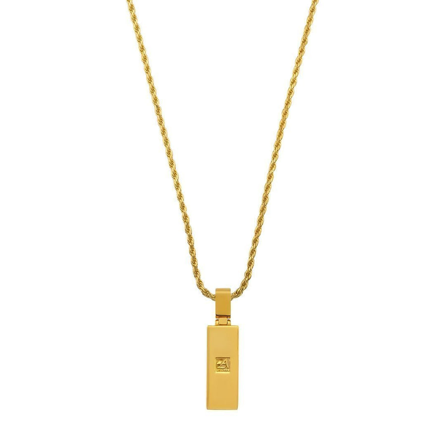 Yellow 18k Yellow Gold Plated "Avianne Gold Bar" Pendant