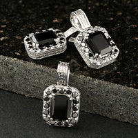 Thumbnail for Black Diamond Royal Pendant in Sterling Silver 1.41 Ctw