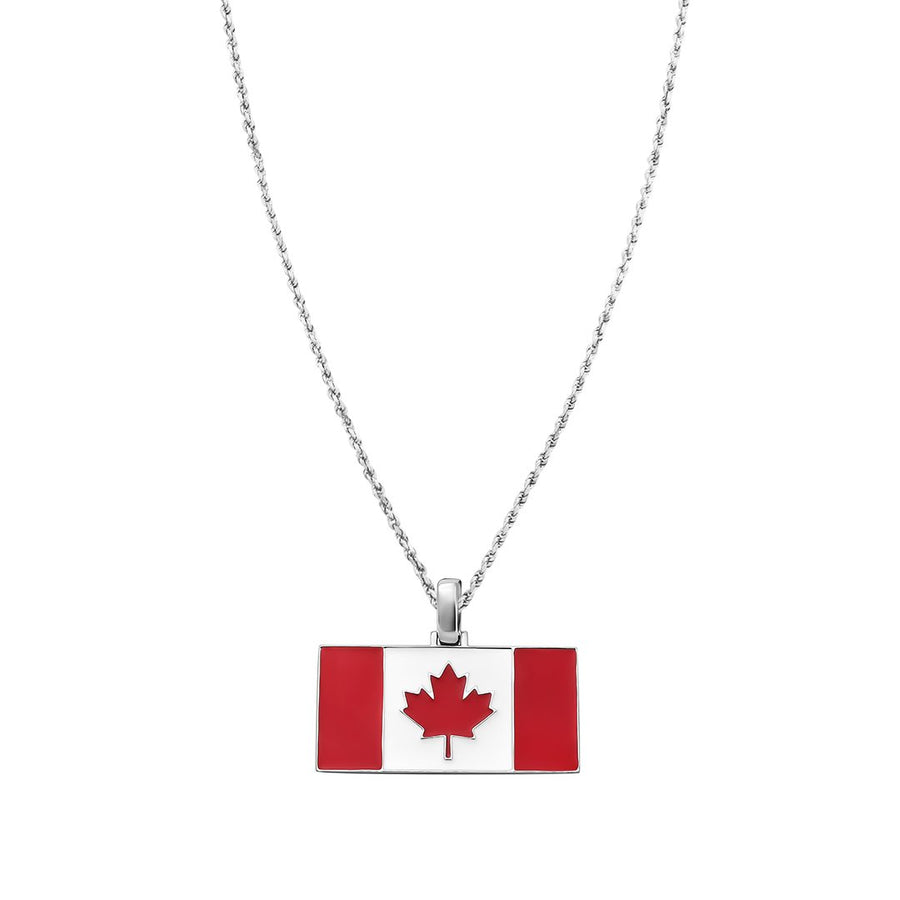white canadian flag