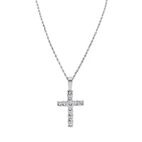 Thumbnail for 14k Gold Classic Diamond Cross Pendant 1 Cwt.