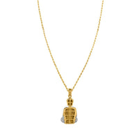 Thumbnail for Detailed Diamond Buddha Pendant in 10k Yellow Gold .81 Ctw