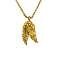 Thumbnail for Diamond Angel Wings Pendant in 18k Yellow Gold 5 Ctw