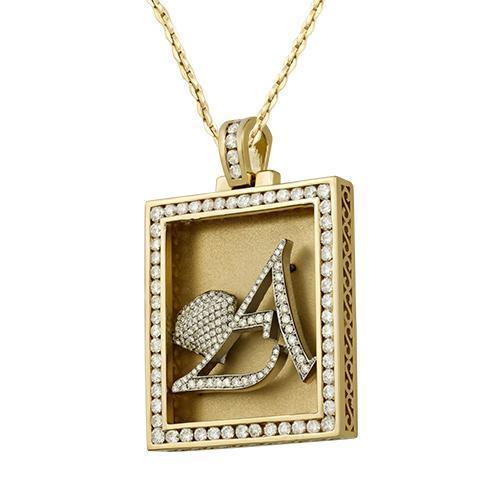Diamond Avianne Pendant in 14k Yellow Gold 6.07 Ctw