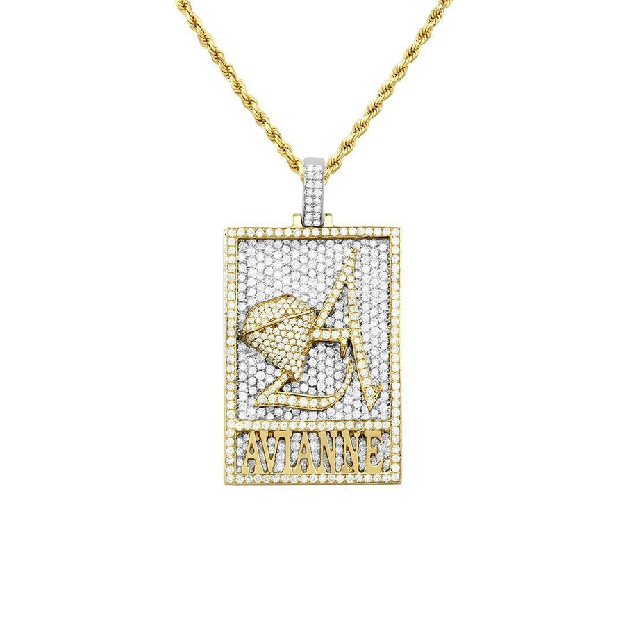 Diamond Avianne Two Tone Pendant 14k Gold 8.50 Ctw