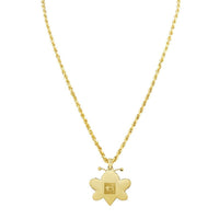 Thumbnail for Yellow Diamond Bee Pendant in 10k Yellow Gold 1.23 Ctw