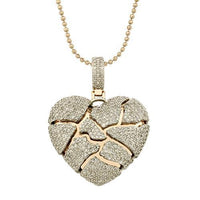 Broken heart diamond necklace hotsell