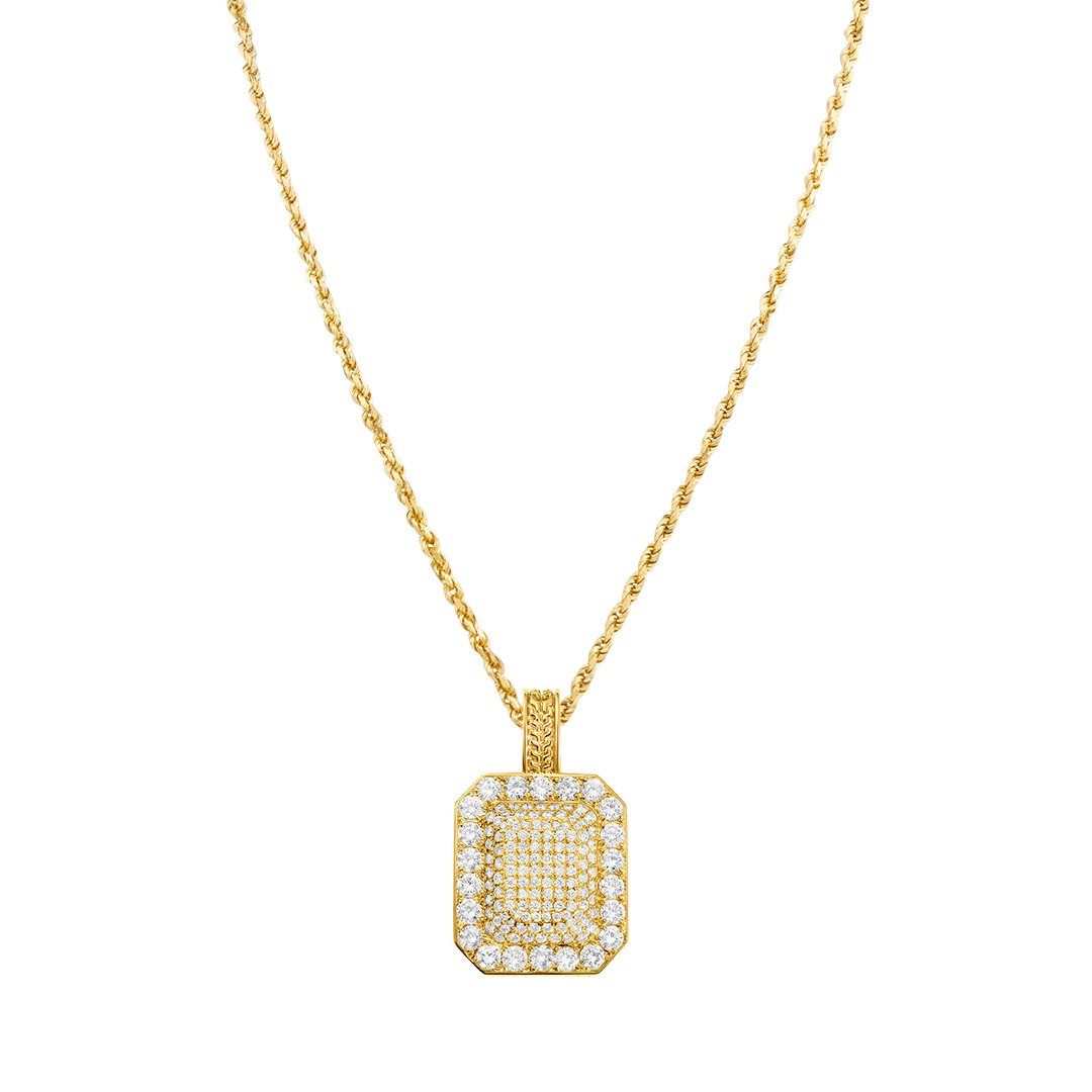 yellow Diamond Classic Pendant in 14k Yellow Gold 3.5 Ctw