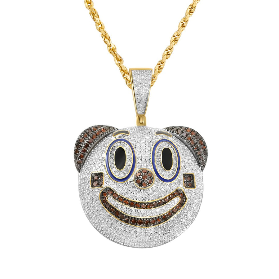 Diamond Clown in 10k Gold 1.36 Ctw