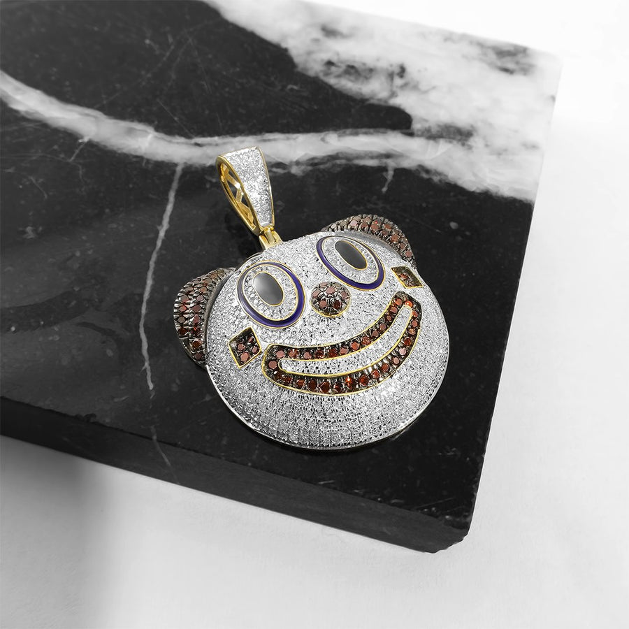 Diamond Clown in 10k Gold 1.36 Ctw