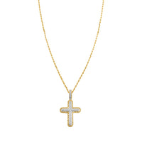 Thumbnail for Diamond Cross Pendant in 10k Gold .24 Ctw