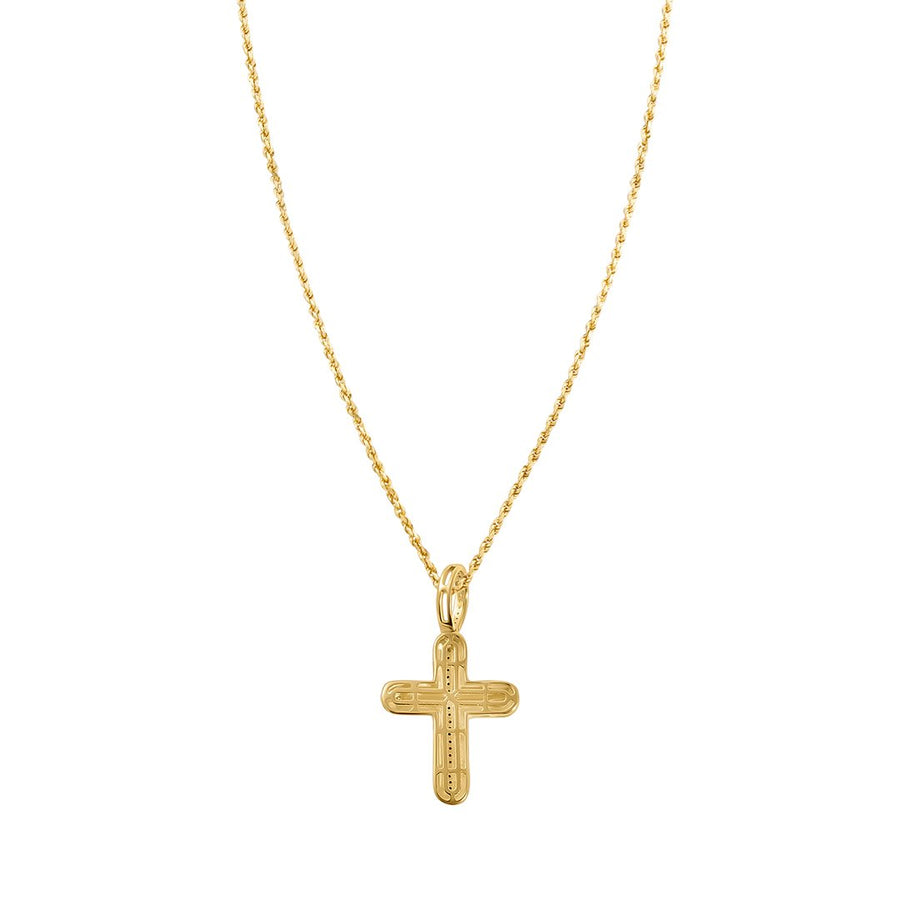 Diamond Cross Pendant in 10k Gold .24 Ctw