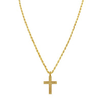 Thumbnail for Yellow Diamond Cross Pendant in 14k Yellow Gold 0.75 Ctw