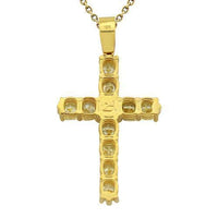 Thumbnail for Diamond Cross Pendant in 18k Yellow Gold 7 Ctw