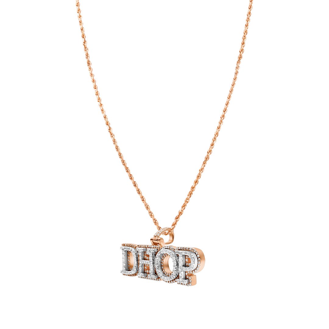 Yellow Diamond DHOP Pendant in 14k Yellow Gold 6 Ctw