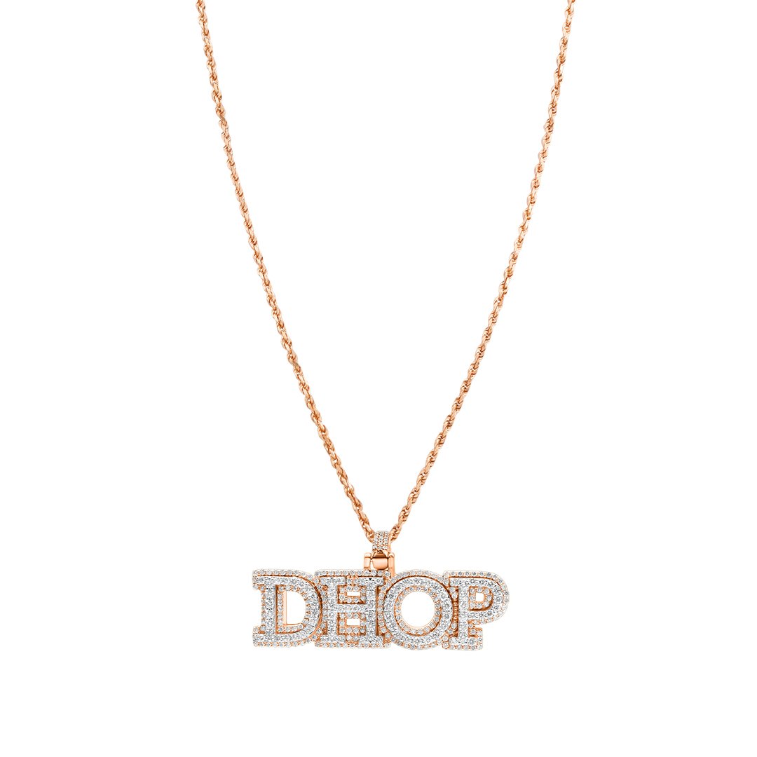 Yellow Diamond DHOP Pendant in 14k Yellow Gold 6 Ctw