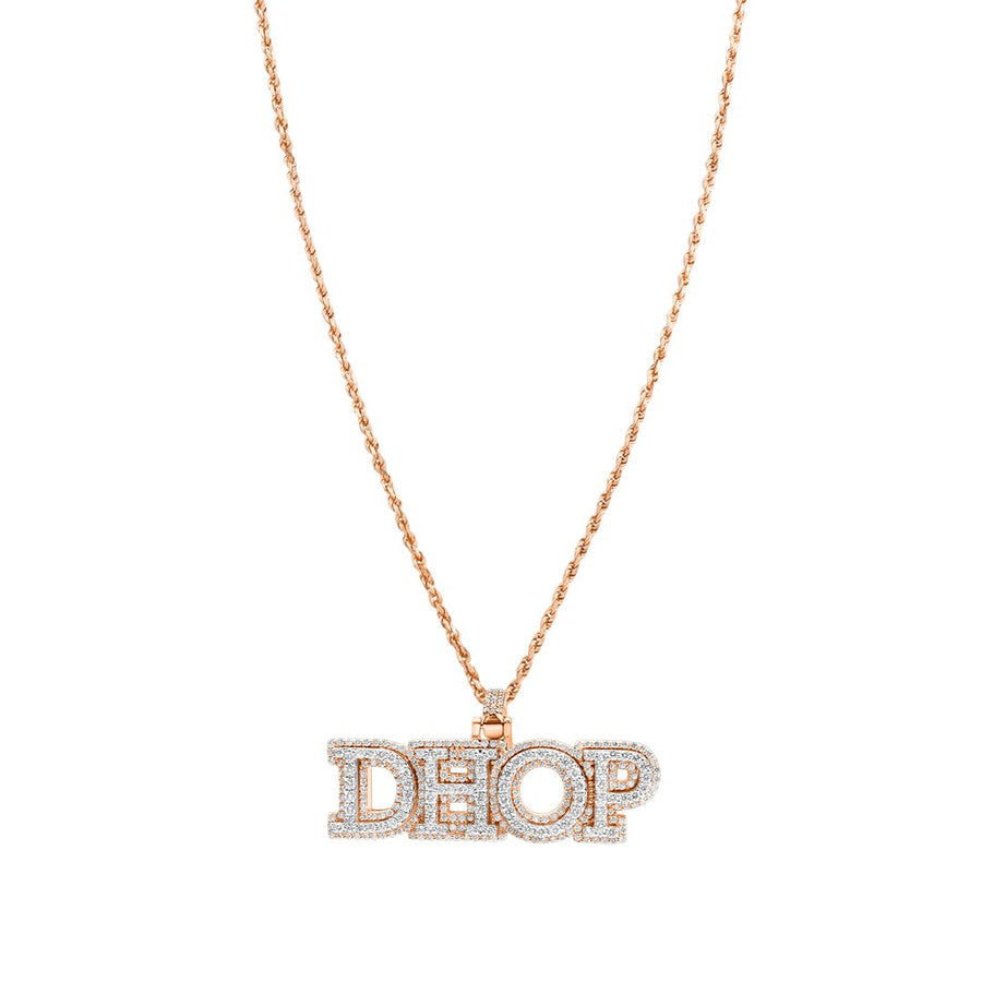 Yellow Diamond DHOP Pendant in 14k Yellow Gold 6 Ctw