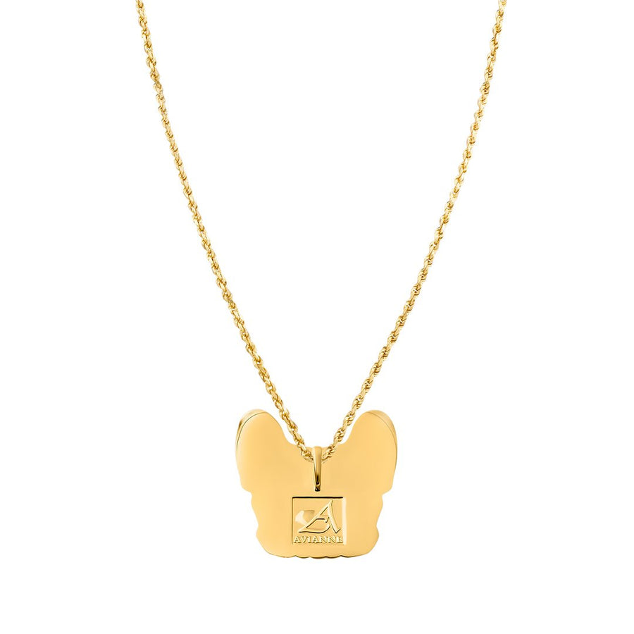 Yellow Diamond Dog Pendant in 14k Yellow Gold 5 Ctw