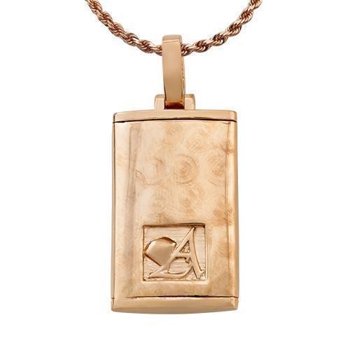 Diamond Dog Tag Pendant 14k Yellow Gold 8.50 Ctw