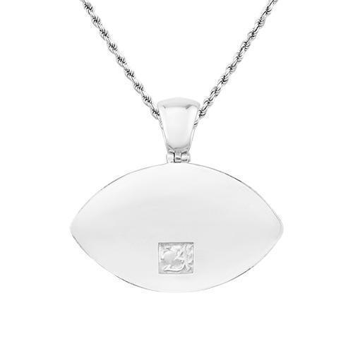 Diamond Evil Eye Pendant in 14k White Gold 4.75 Ctw